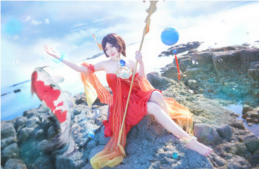 王者荣耀大乔cosplay美图,真人还原